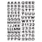 12 Packs: 98 ct. (1,176 total) Black Alphabet Stickers by Recollections™